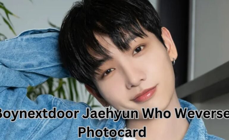 boynextdoor jaehyun who weverse photocard