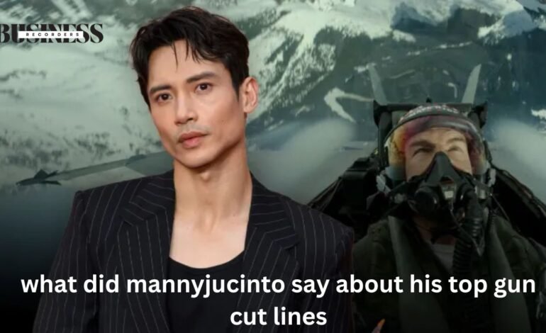 What did mannyjucinto Say About his Top Gun Cut Lines?