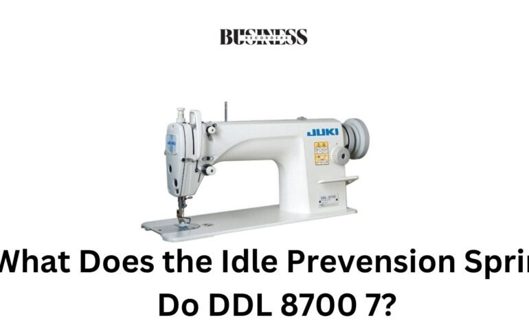 what does the idle prevension spring do ddl 8700 7